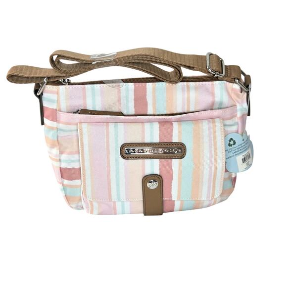 Lily Bloom Multicolored Painted Stripe Christina Crossbody NWT NEW Xbody - Picture 1 of 4